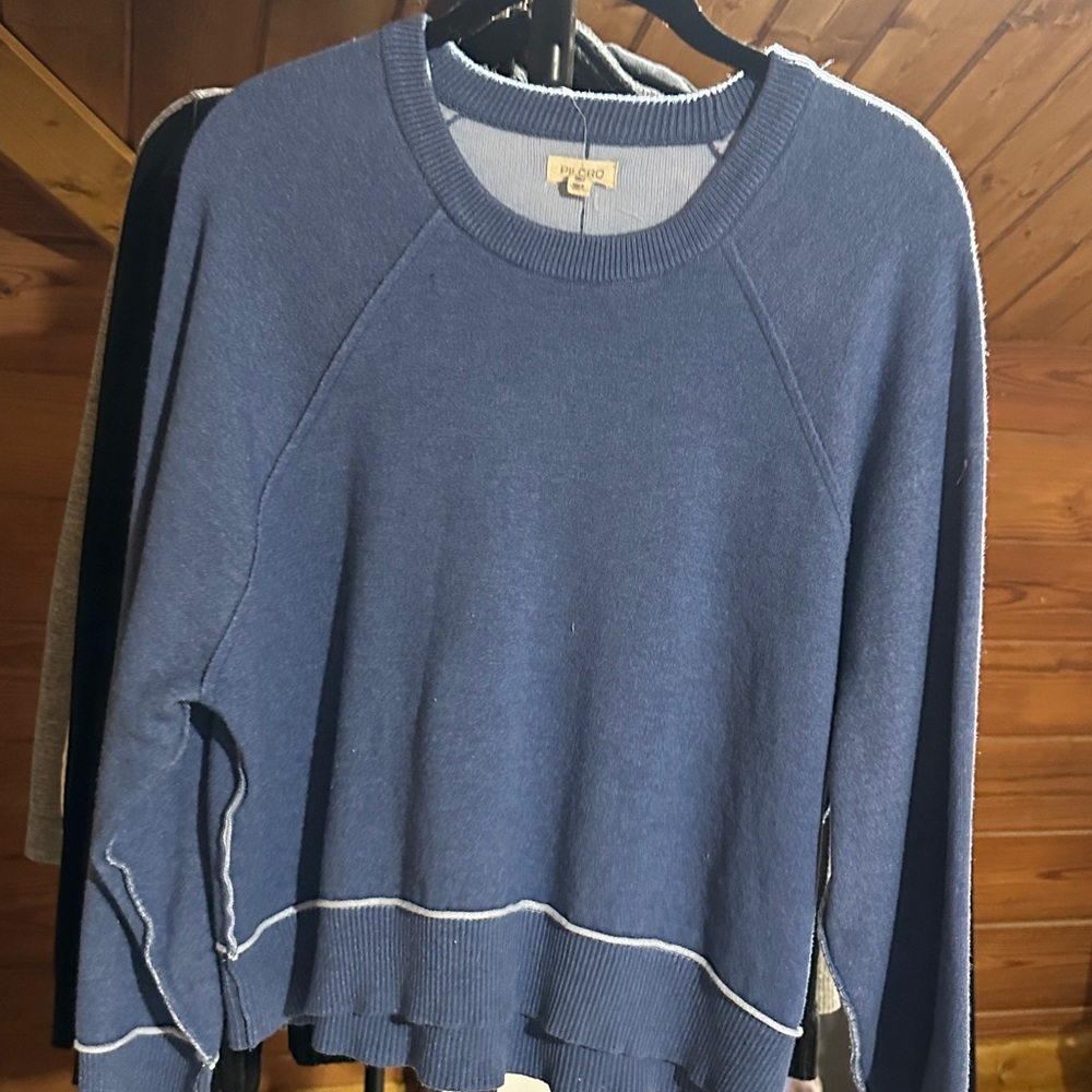 Blue pilcro  sweatshirt crew